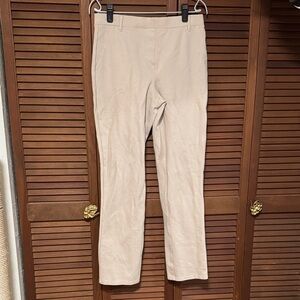 Quince Ultra-Stretch Ponte Straight Leg Pant Ecru M